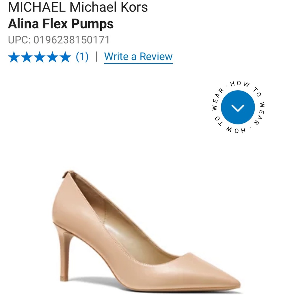 Michael Kors size 8 nude heels